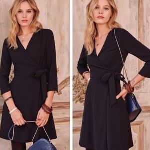 Sezane black wrap dress. Size 36.